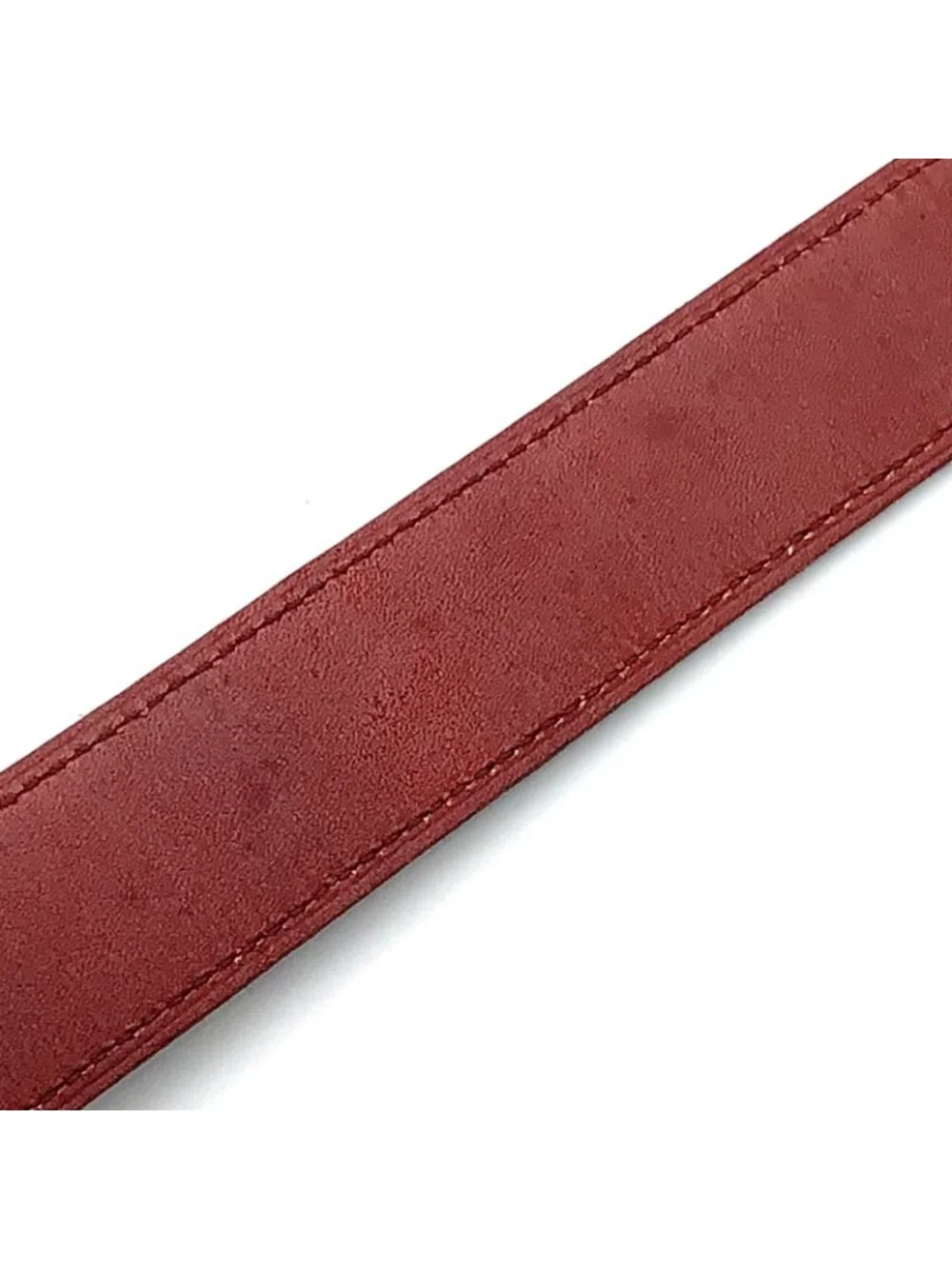 Cartier Must de D Buckle Leather Bordeaux Belt Gold